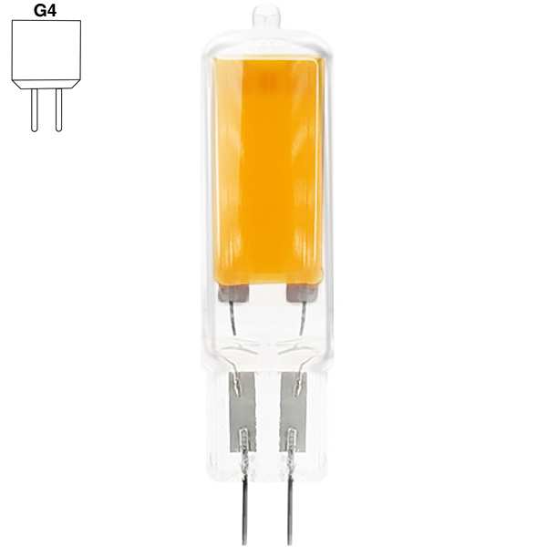 Century Lampadina LED Bispina PIXY COB 12V 2W Attacco G4 3000K 200LM